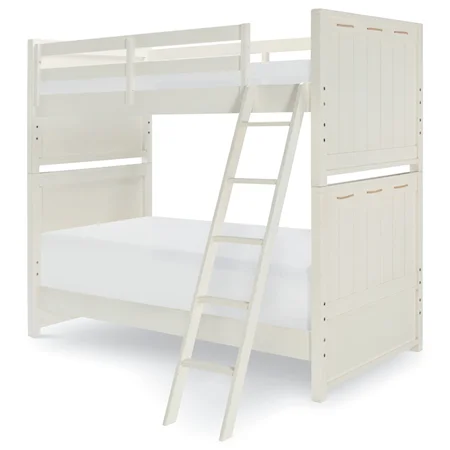 Twin over Twin Bunk Bed with Ladder